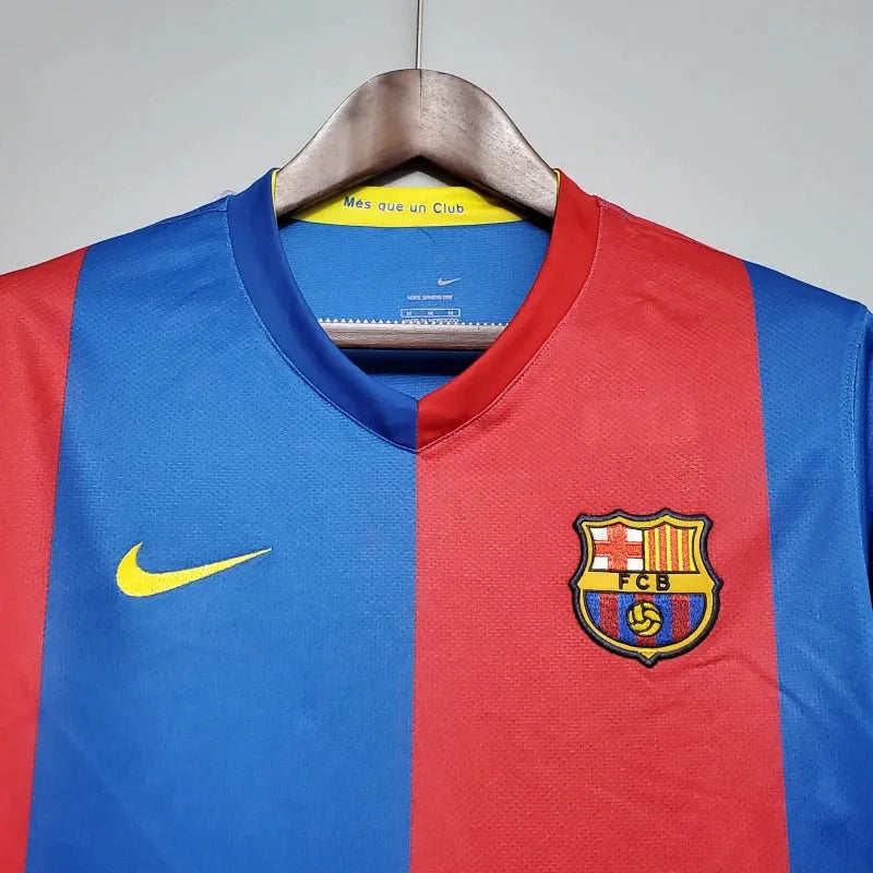 Camisa Barcelona Home Retrô 2006/07 - Torcedor Masculina Manga Longa - Camisa de Time Oficial - Buyit