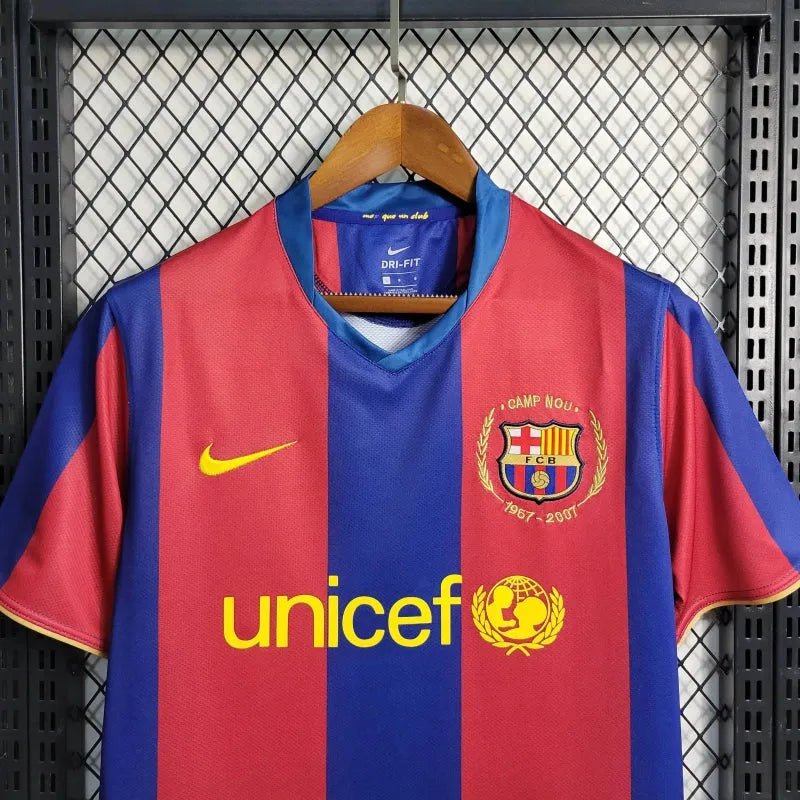 Camisa Barcelona Home Retrô 2007/08 - Torcedor Masculina - Camisa de Time Oficial - Buyit