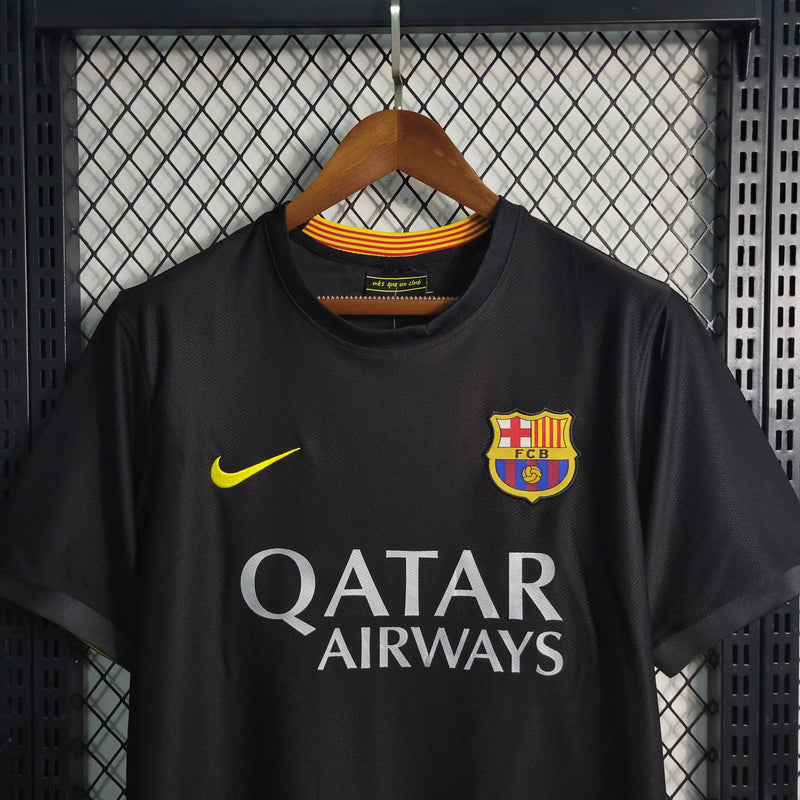 Camisa Barcelona Retrô Away 13/14 - Torcedor Masculina Preta - Camisa de Time Oficial - Buyit