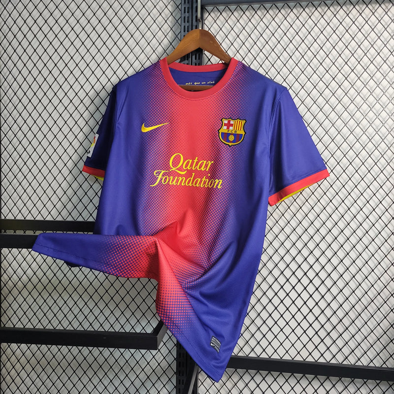 Camisa Barcelona Retrô Home 12/13 - Torcedor Masculina - Camisa de Time Oficial - Buyit