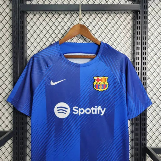 Camisa Barcelona Treino 23/24 - Torcedor Masculina Azul - Camisa de Time Oficial - Buyit