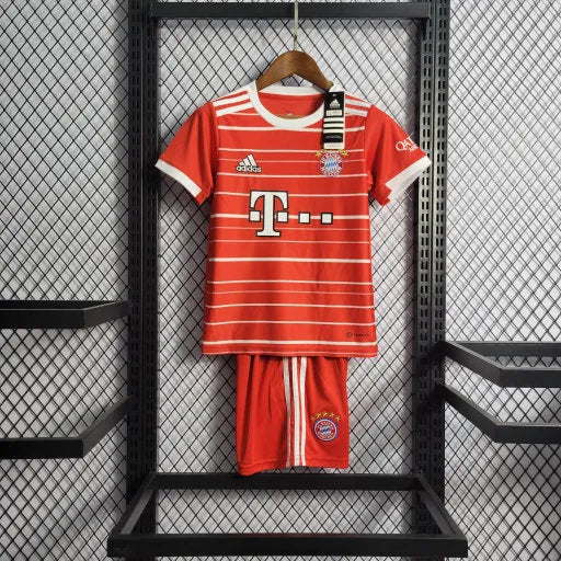 Camisa Bayern Munchen Home 22/23 - Torcedor Infantil Vermelha - Camisa de Time Oficial - Buyit