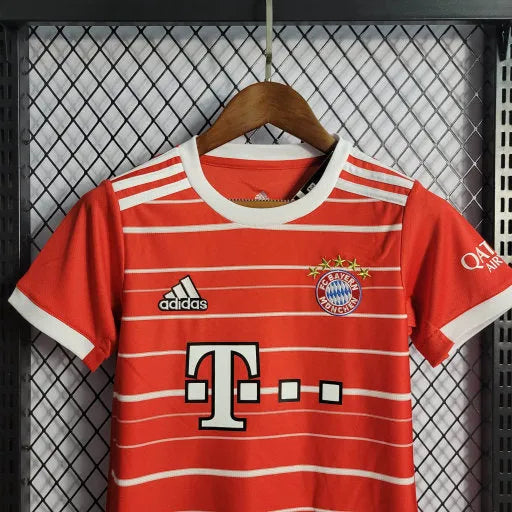 Camisa Bayern Munchen Home 22/23 - Torcedor Infantil Vermelha - Camisa de Time Oficial - Buyit