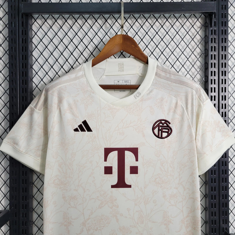 Camisa Bayern Munchen Third Away 23/24 - Torcedor Masculina Branca - Camisa de Time Oficial - Buyit