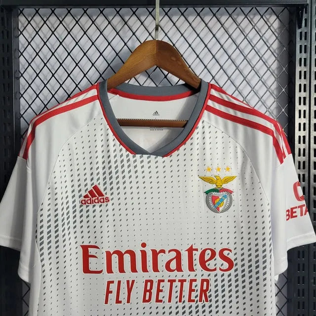 Camisa Benfica Away 22/23 - Torcedor Masculina Branca - Camisa de Time Oficial - Buyit