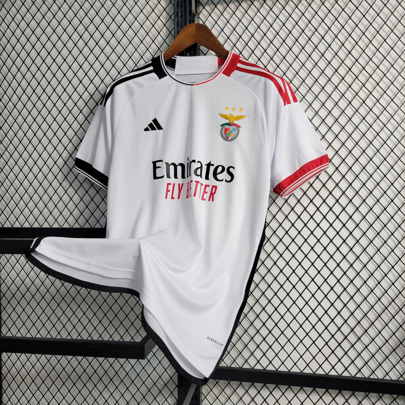 Camisa Benfica Away 23/24 - Torcedor Masculina Branca - Camisa de Time Oficial - Buyit