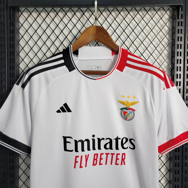 Camisa Benfica Away 23/24 - Torcedor Masculina Branca - Camisa de Time Oficial - Buyit