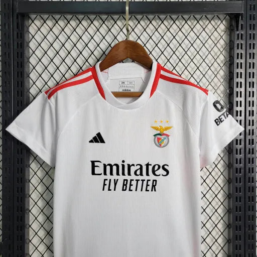 Camisa Benfica Away II 23/24 - Torcedor Infantil Branca - Camisa de Time Oficial - Buyit