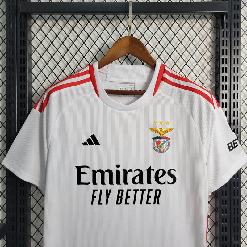 Camisa Benfica Away II 23/24 - Torcedor Masculina Branca - Camisa de Time Oficial - Buyit