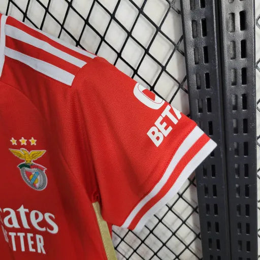 Camisa Benfica Home 23/24 - Torcedor Infantil Vermelha - Camisa de Time Oficial - Buyit