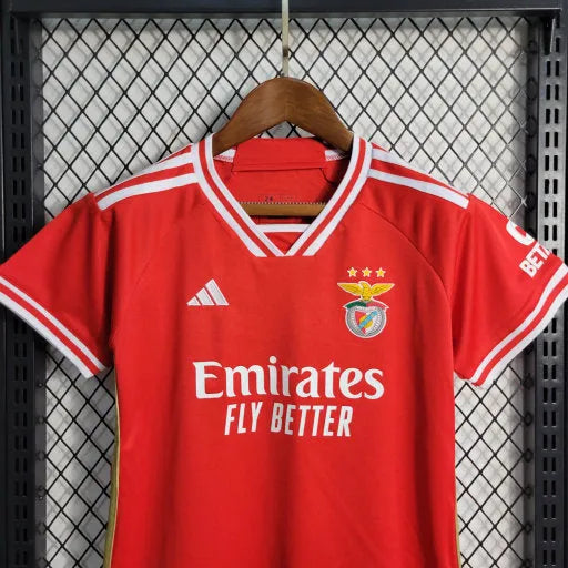 Camisa Benfica Home 23/24 - Torcedor Infantil Vermelha - Camisa de Time Oficial - Buyit