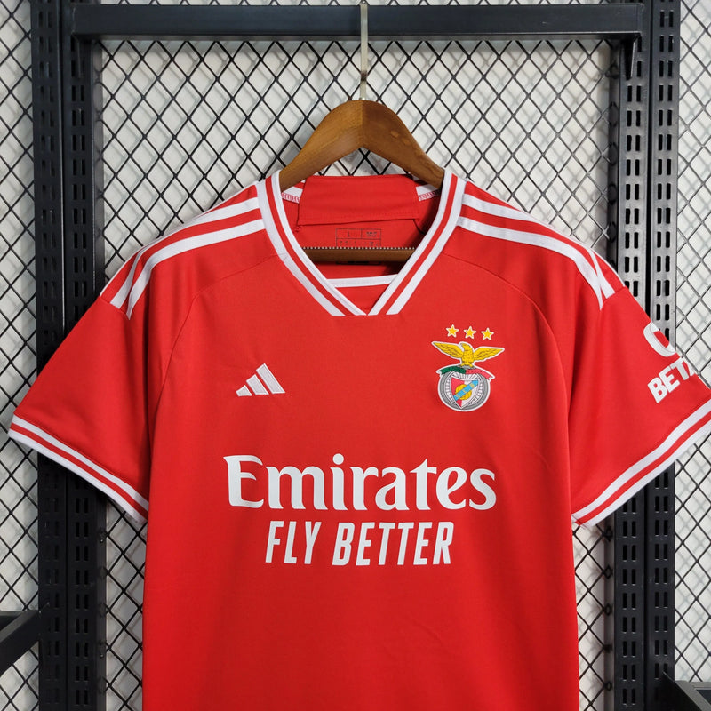 Camisa Benfica Home 23/24 - Torcedor Masculina Vermelha - Camisa de Time Oficial - Buyit