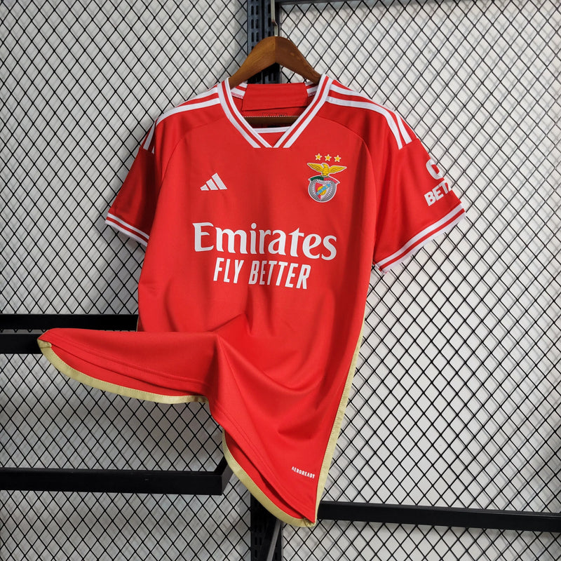 Camisa Benfica Home 23/24 - Torcedor Masculina Vermelha - Camisa de Time Oficial - Buyit