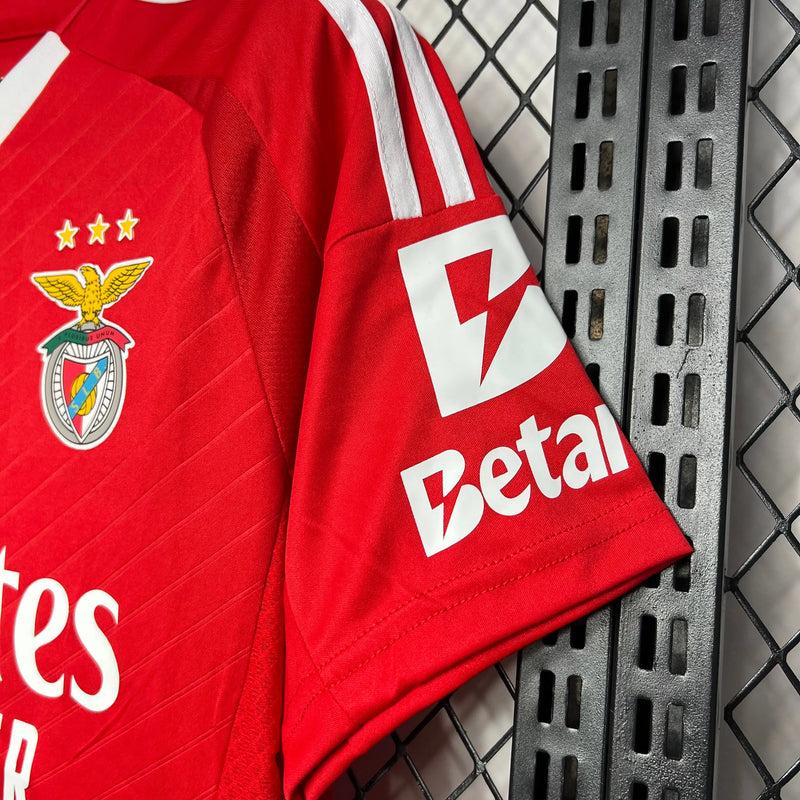 Camisa Benfica Home 24/25 - Torcedor Masculina Vermelha - Camisa de Time Oficial - Buyit