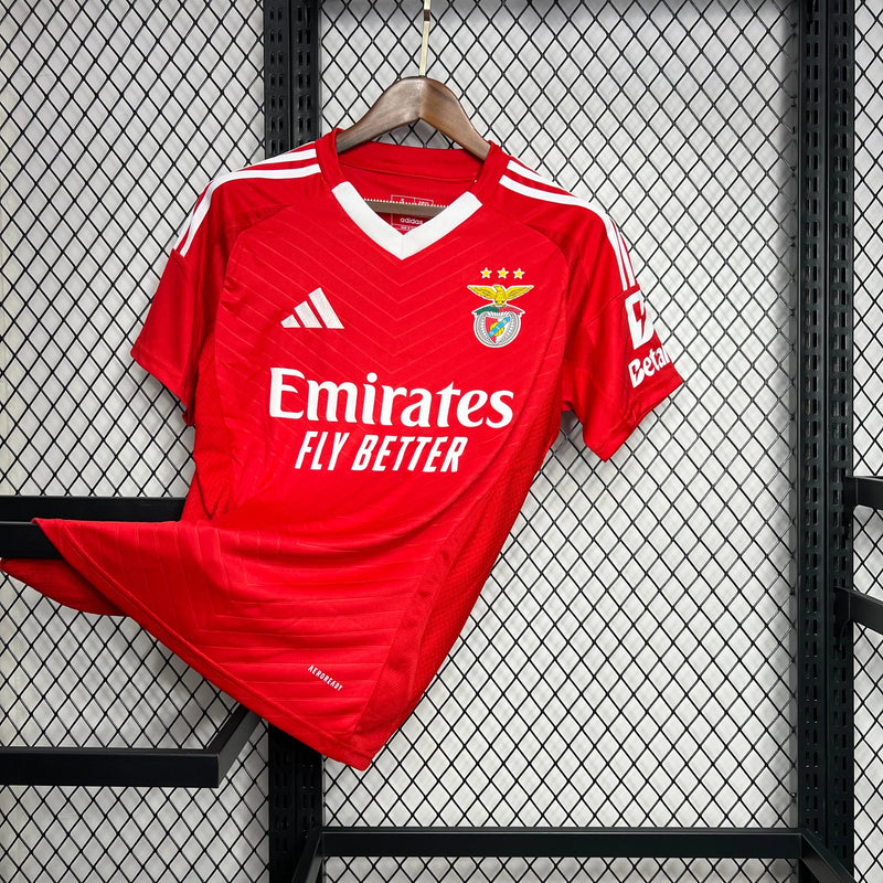 Camisa Benfica Home 24/25 - Torcedor Masculina Vermelha - Camisa de Time Oficial - Buyit