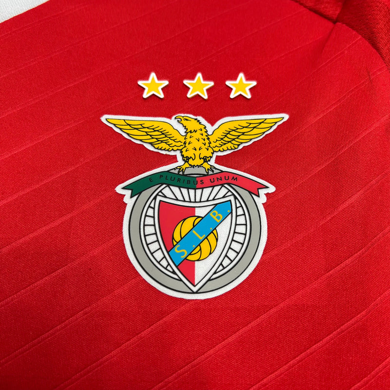 Camisa Benfica Home 24/25 - Torcedor Masculina Vermelha - Camisa de Time Oficial - Buyit