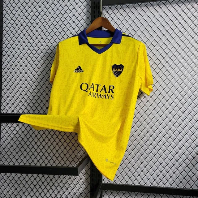 Camisa Boca Juniors Away 22/23 - Torcedor Masculina Amarela - Camisa de Time Oficial - Buyit