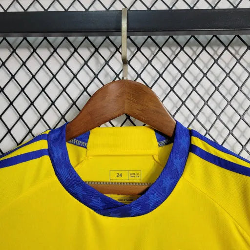 Camisa Boca Juniros Away 23/24 - Torcedor Infantil Amarela - Camisa de Time Oficial - Buyit