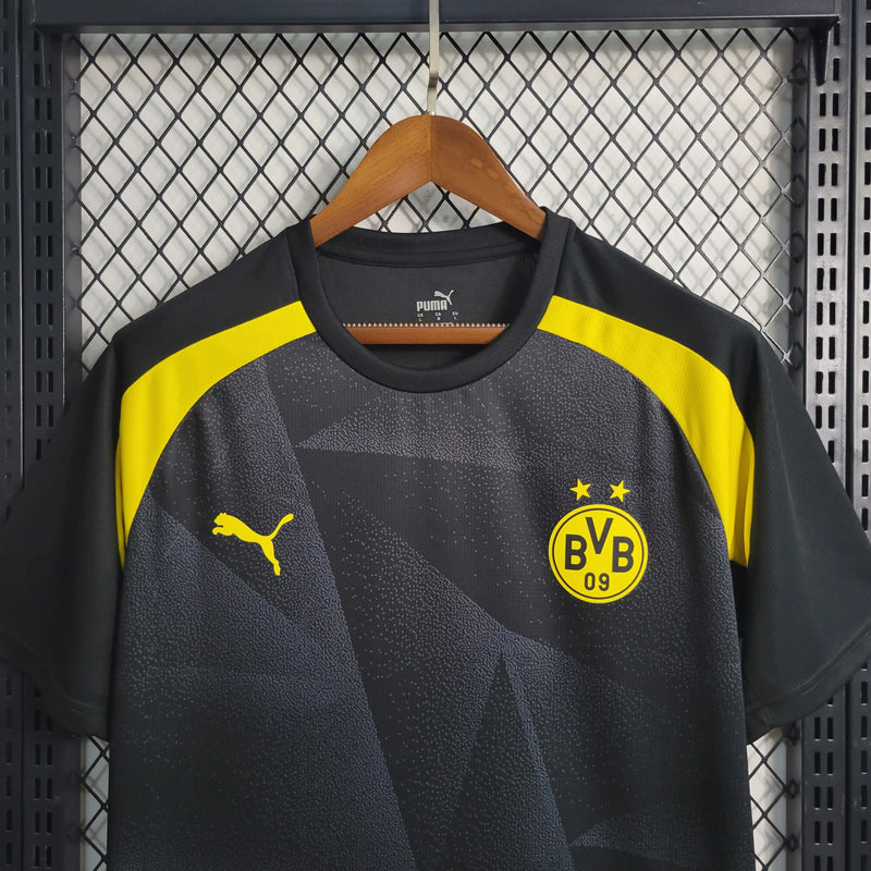 Camisa Borussia Dortmund 23/24 - Torcedor Masculina Preta - Camisa de Time Oficial - Buyit