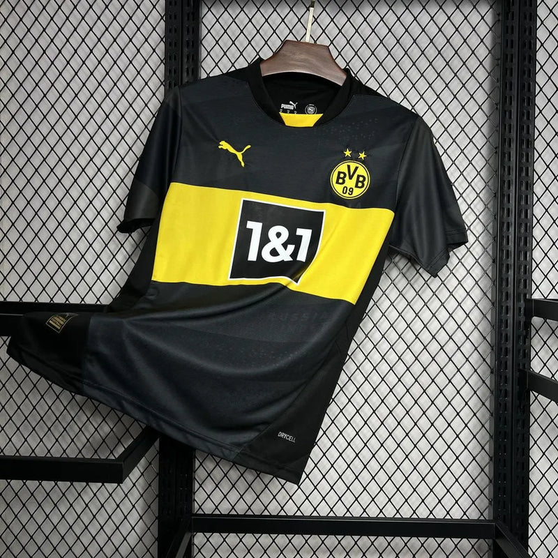 Camisa Borussia Dortmund Away 24/25 - Torcedor Masculina Preta - Camisa de Time Oficial - Buyit