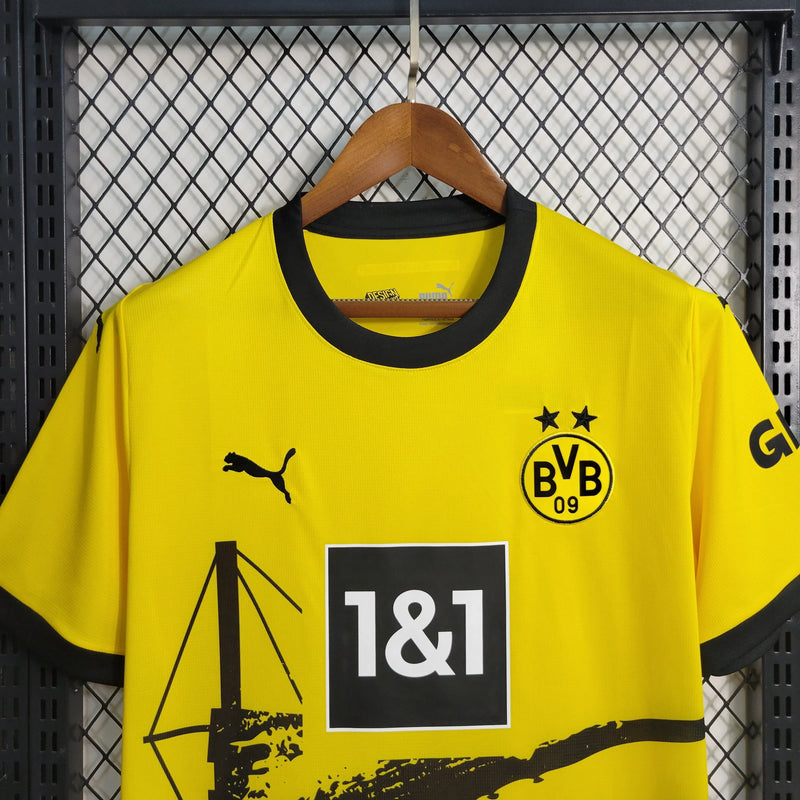 Camisa Borussia Dortmund Home 23/24 - Torcedor Masculina Amarela - Camisa de Time Oficial - Buyit