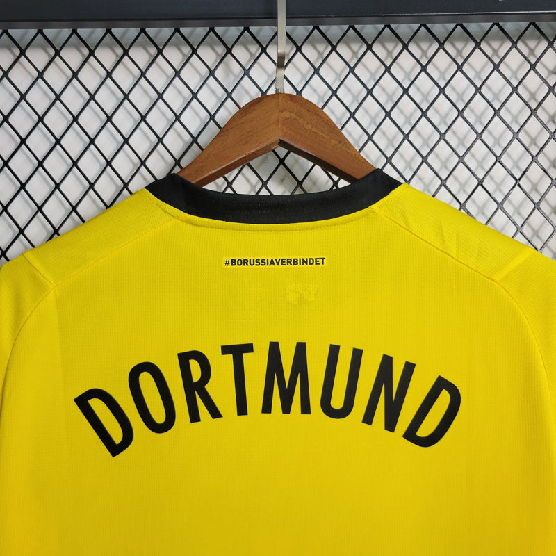 Camisa Borussia Dortmund Home 23/24 - Torcedor Masculina Amarela - Camisa de Time Oficial - Buyit