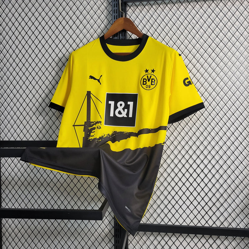 Camisa Borussia Dortmund Home 23/24 - Torcedor Masculina Amarela - Camisa de Time Oficial - Buyit