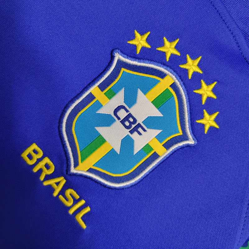 Camisa Brasil Away 22/23 - Torcedor Feminina Azul - Camisa de Time Oficial - Buyit