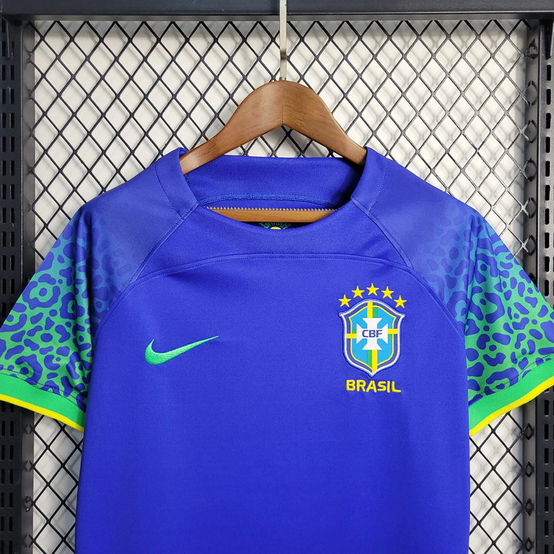 Camisa Brasil Away 22/23 - Torcedor Feminina Azul - Camisa de Time Oficial - Buyit