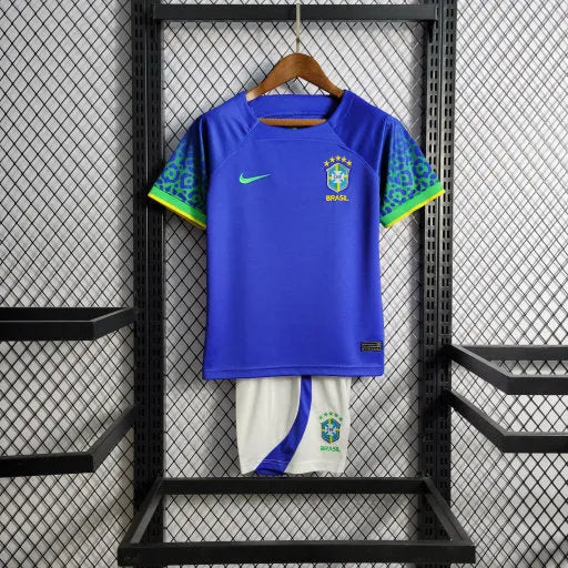 Camisa Brasil Away 22/23 - Torcedor Infantil Azul - Camisa de Time Oficial - Buyit