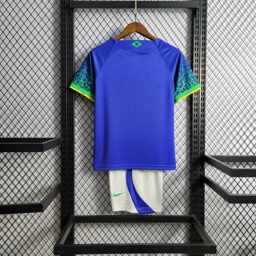 Camisa Brasil Away 22/23 - Torcedor Infantil Azul - Camisa de Time Oficial - Buyit