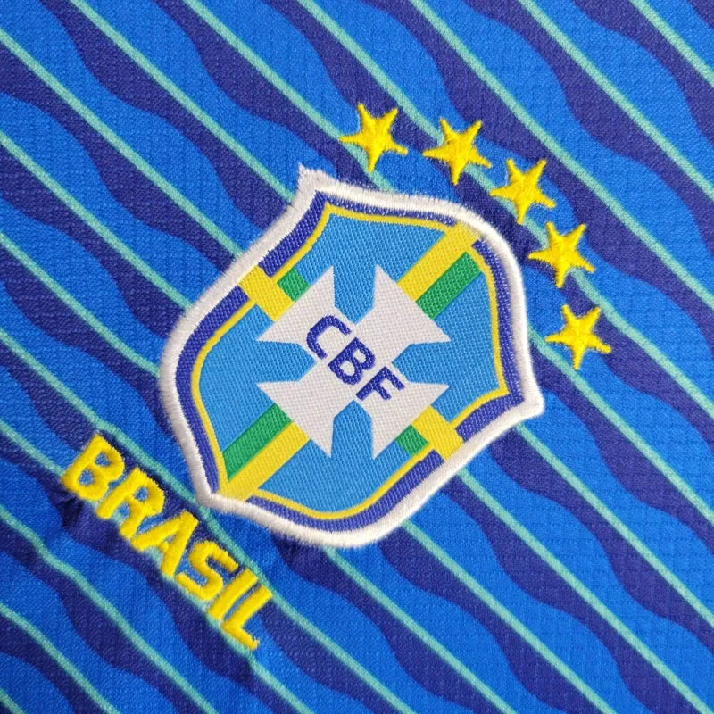 Camisa Brasil Away 24/25 - Torcedor Infantil Azul - Camisa de Time Oficial - Buyit