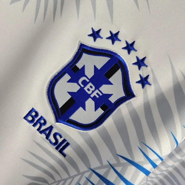 Camisa Brasil Edição Especial 22/23 - Torcedor Masculina Branca e Azul - Camisa de Time Oficial - Buyit