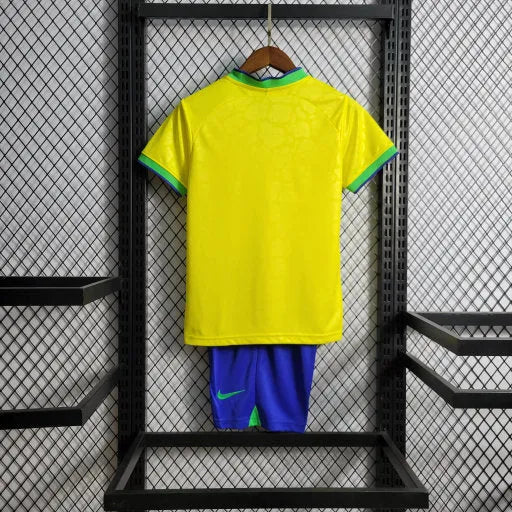 Camisa Brasil Home 22/23 - Torcedor Infantil Amarela - Camisa de Time Oficial - Buyit