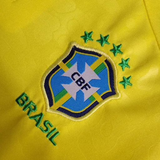 Camisa Brasil Home 22/23 - Torcedor Infantil Amarela - Camisa de Time Oficial - Buyit