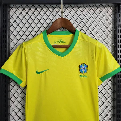 Camisa Brasil Home 23/24 - Torcedor Infantil Amarela - Camisa de Time Oficial - Buyit