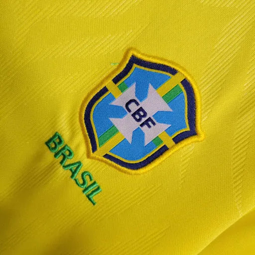 Camisa Brasil Home 23/24 - Torcedor Infantil Amarela - Camisa de Time Oficial - Buyit