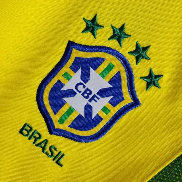 Camisa Brasil Retrô Home 2002 - Torcedor Masculina - Camisa de Time Oficial - Buyit