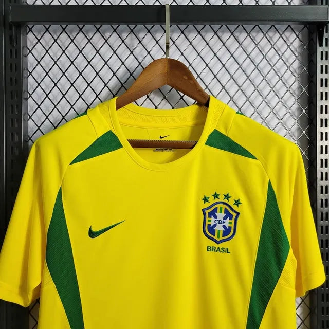 Camisa Brasil Retrô Home 2002 - Torcedor Masculina - Camisa de Time Oficial - Buyit