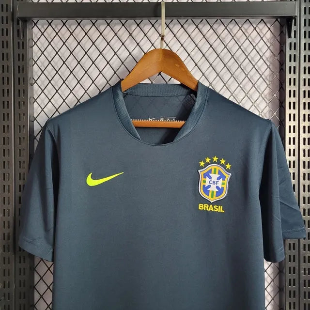 Camisa Brasil Treino 21/22 - Torcedor Masculina Preta - Camisa de Time Oficial - Buyit