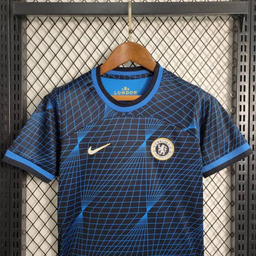 Camisa Chelsea Away 23/24 - Torcedor Infantil Azul Escuro - Camisa de Time Oficial - Buyit