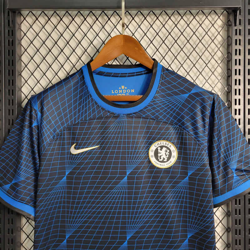 Camisa Chelsea Away 23/24 - Torcedor Masculina Azul - Camisa de Time Oficial - Buyit