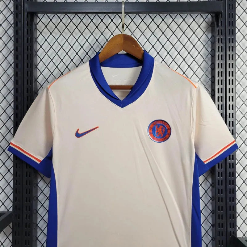 Camisa Chelsea Away 24/25 - Torcedor Masculina Branca - Camisa de Time Oficial - Buyit