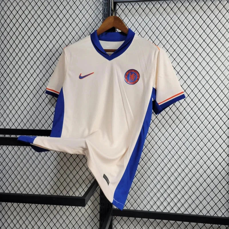 Camisa Chelsea Away 24/25 - Torcedor Masculina Branca - Camisa de Time Oficial - Buyit