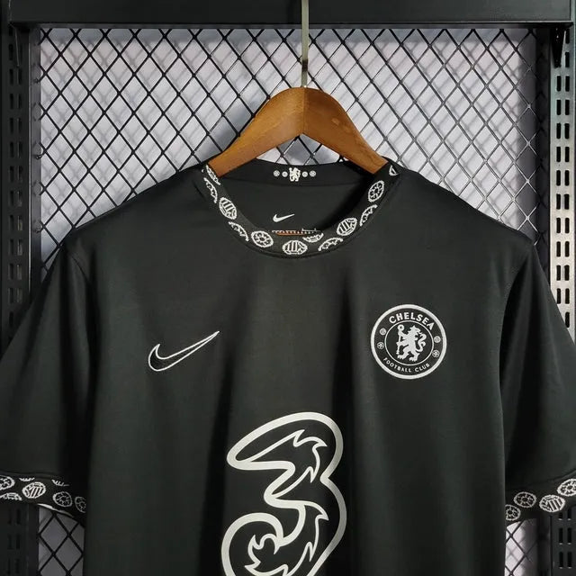 Camisa Chelsea Concept 22/23 - Torcedor Masculina Preta - Camisa de Time Oficial - Buyit