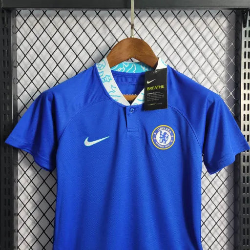 Camisa Chelsea Home 22/23 - Torcedor Infantil Azul - Camisa de Time Oficial - Buyit