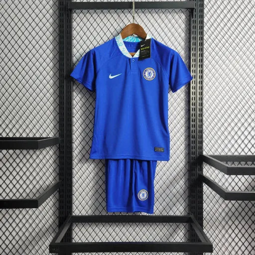 Camisa Chelsea Home 22/23 - Torcedor Infantil Azul - Camisa de Time Oficial - Buyit