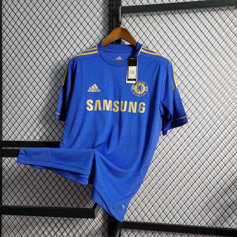 Camisa Chelsea Retrô 12/13 - Torcedor Masculina Azul - Camisa de Time Oficial - Buyit