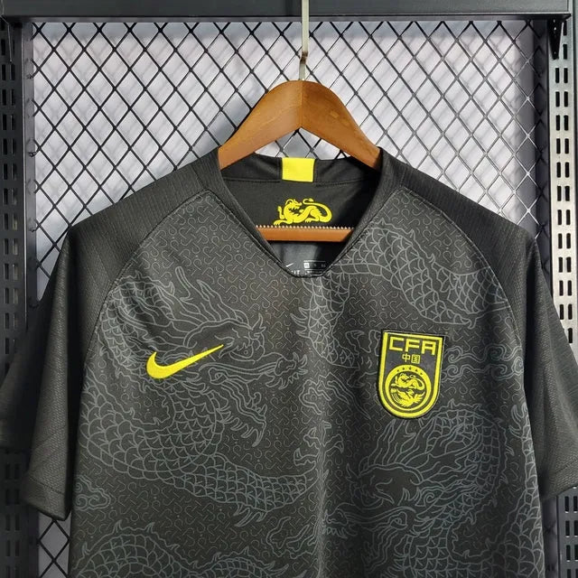 Camisa China Away 2018 - Torcedor Masculina Preta - Camisa de Time Oficial - Buyit