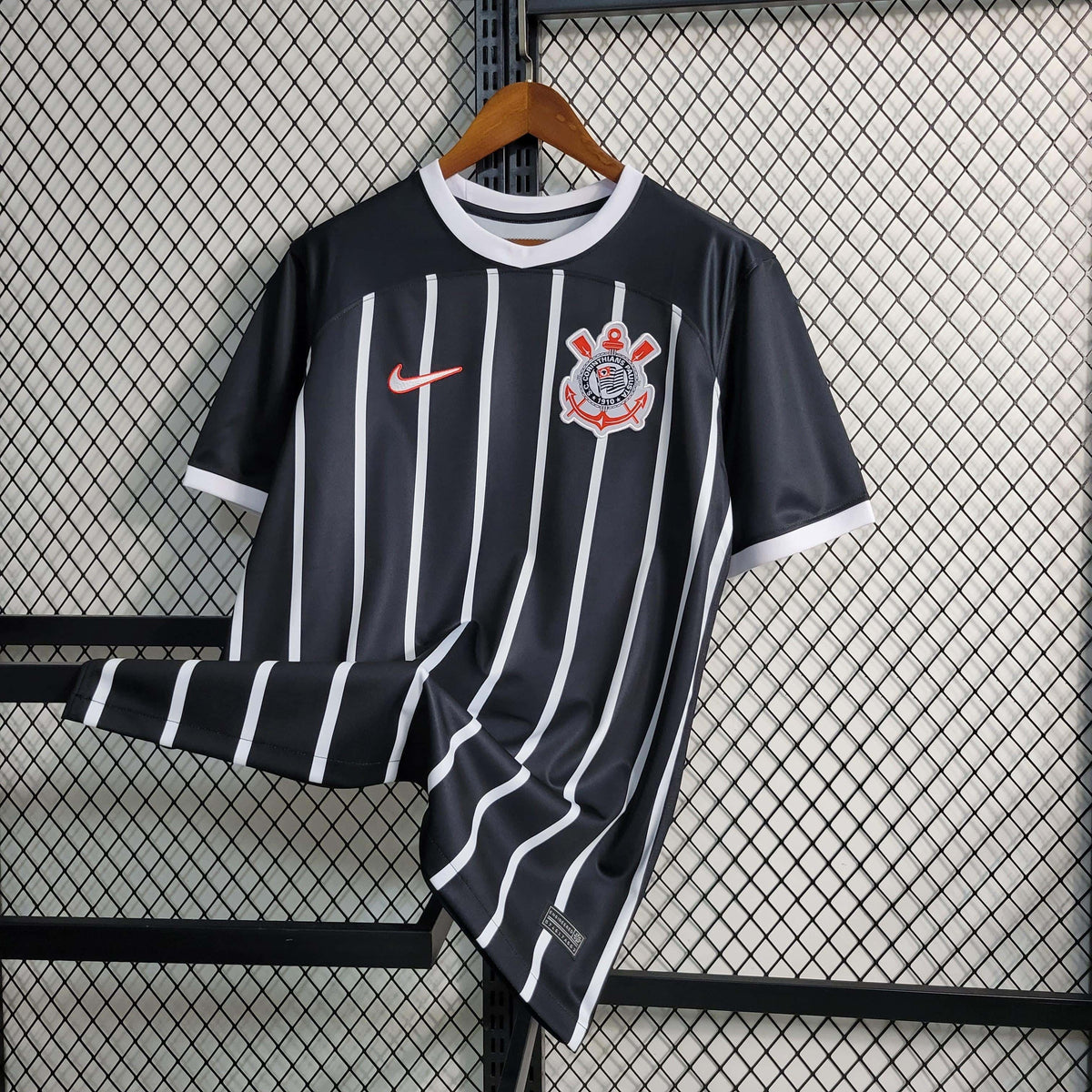 Camisa Corinthians Away 23/24 - Torcedor Masculina Preta - Camisa de Time Oficial - Buyit